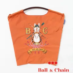 【正規品】 ボールアンドチェーン (ホースシュー/オレンジ) Mサイズ  トートバッグ 動物 アニマル 馬