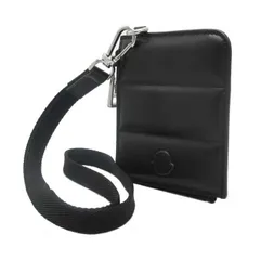 モンクレール ミニ財布 ケース ストラップ 黒　MONCLER MONCLER（モンクレール） Wallet With Strap コインケース ミニ財布