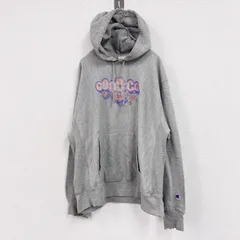古着 used　Champion　チャンピオン　リバースウィーブ　スウェットパーカー/フーディー　霜降りグレー　灰色　Lサイズ