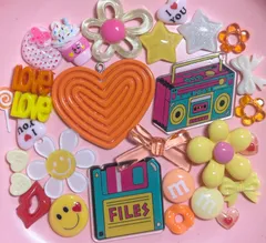 No.226 大きめデコレーションパーツ　デコパーツまとめ売り　ネイルパーツ