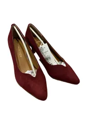 AZUL BY MOUSSY  アズールバイマウジー　ヒール　【タグ付き美品】ボルドーカラー　ゴールドライン　レディース　サイズS　【Z1732】