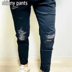JGG.Men ジェギングメン　スキニーパンツ　ダメージジーンズ　スキニージーンズ　ヒップホップ　ukドリル　スキニーパンツ　スキニー　ストリートのサムネイル
