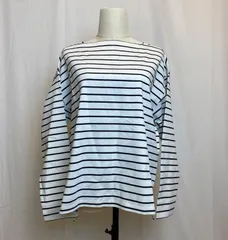 【新品•未使用品•タグ付き】 OPAQUE.CLIP オペークドットクリップ ストライプ柄長袖Tシャツ