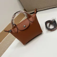 👜✨🌈【新品 未使用】LONGCHAMP Pliage ロンシャン プリアージュトートバッグ 人気 1500　ミニ レザー　牛革　定番デザイン ファション 抜群　キャラメル