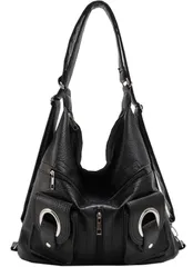 【在庫処分】レディース ショルダーバッグ 2wayトートバッグ リュック ハンドバッグ y2k バッグ 肩掛け 大容量 手提げ ショルダーバッグ 人気 [Roiyezo] 無地レトロ 軽量 通勤通学 旅行