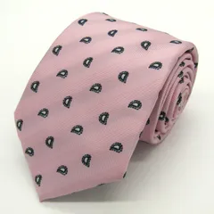 オリヒカ ブランド ネクタイ  ドット柄 PO メンズ ピンク ORIHICA 【中古】