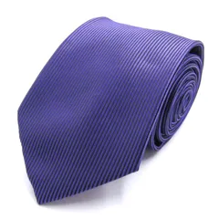 タカキュー ブランド ネクタイ  縦ボーダー PO メンズ パープル TAKA Q 【中古】