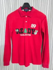 (0) PEARLY GATES パーリーゲイツ レディースゴルフ 長袖 ポロTシャツ