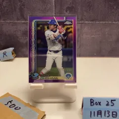 2025 Topps Chrome NPB Yohei Ohshima 大島洋平 169/250 中日ドラゴンズ Purple Refractor カード