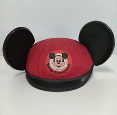 東京ディズニーランド ミッキーマウス 耳付き帽子（赤）