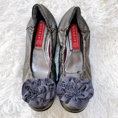 ARAVON アラヴォン パンプス  24cm  ニューバランス コンフォート ウエッジソール グレーのサムネイル
