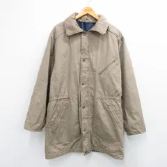 XL/古着 ロンドンフォグ 長袖 コート メンズ ロング丈 ベージュ 内側ウール 25nov15
