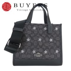 中古】 コーチ ハンドバッグ シグネチャー C097 スター キャンバス