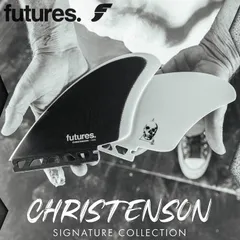 FUTURES FIN フューチャーフィン Christenson Keel Black/White クリステンソン ツインキールフィン フューチャーフィン2本セット