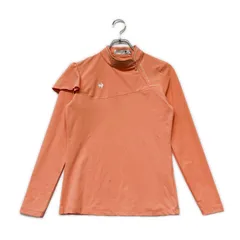 中古 レディース ルコックスポルティフ le coq sportif 長袖シャツ M ピンク ハーフジップ フリル