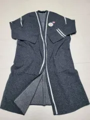 ジーカット コート型 ウールニット カーディガン ロング丈 フリーサイズ ポール1275