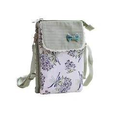 【新着商品】軽量 斜めがけ 花柄 携帯ケース 布製 レディース ポーチ スマホバッグ ミニポシェット 5ポケット ショルダーバック おしゃれ スマホポーチ 小さめ ミニ スマホショルダー プレゼント [fourfivesixはる]