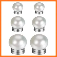 【新品】 パール イヤーカフ レディース マグネットピアス かわいい: 磁石 ピアス シンプル フェイクピアス ファッションピアス 6mm 8mm 10mm シルバー - 誕生日 記念日 クリスマス バレンタインデー 彼女プレゼント