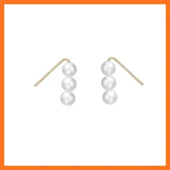 【新品】 ONNFMH ピアス パール 小さめ 金属アレルギー対応 男女通用 人気 ゆれる 0