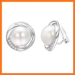 【新品】 Yoursfs パール イヤリング レディース 大振 貝パール シルバー 痛くないイヤリング 仕事 カジュアル ジュエリー