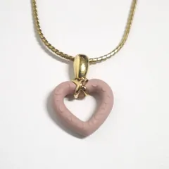 Wedgwood ウェッジウッド ハート ペンダント ネックレス ピンク ジャスパーウェア ゴールド レディース 上品 フェミニン ヴィンテージ ギフト
