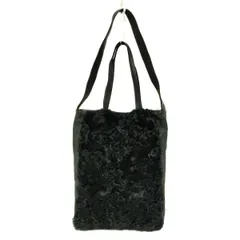 ampersand(アンパサンド) トートバッグ - 黒 2way レザー、ファー