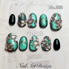 オーダー　ニュアンスネイル　ミラー　マグネット　桜ネイル　ネイルチップ　カラー変更無料