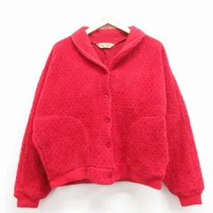 古着 エルエルビーン 長袖 フリース ジャケット レディース 80年代 80s USA製 赤 25nov17