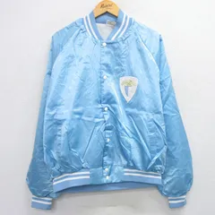 XL/古着 長袖 ナイロン ジャケット メンズ 90年代 90s LAZIO ラグラン USA製 水色 25nov17