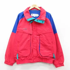 XL/古着 コロンビア 長袖 ナイロン ジャケット メンズ 90年代 90s 赤他 25nov17