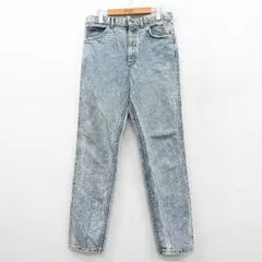 W32/古着 リー Lee ジーンズ メンズ 90年代 90s ケミカルウォッシュ コットン USA製 紺 デニム【spe】 25nov17
