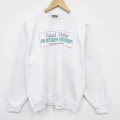 L/古着 長袖 スウェット メンズ 90年代 90s Typical クルーネック USA製 白 25nov17