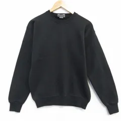 S/古着 リー Lee 長袖 スウェット メンズ 90年代 90s 無地 USA クルーネック USA製 黒 25nov17