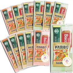 スタバプチギフト 【お世話になりました】シール付き 12個入り スターバックスカフェモーメント ハリボーミニゴールドベア ロータスカラメルビスコフ UP GIFT