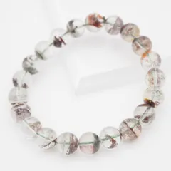 M578 ガーデンクォーツ 庭園水晶 9.7mm珠 デザイン ブレスレット