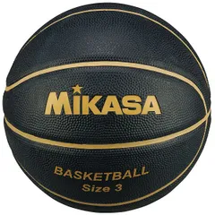 ミカサ(MIKASA) B3JMRBKGL バスケットボール ボール 3号球 ブラック/ゴールド 22SS
