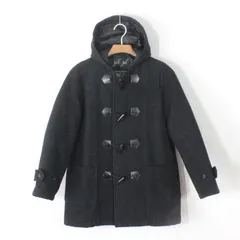 81【美品】イーストボーイ ダッフルコート 9 グレー M 裏中綿入りキルト EAST BOY 通学 制服 女子中学生 女子高校生 スクールコート