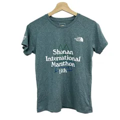 THE NORTH FACE(ノースフェイス) 半袖Tシャツ サイズM レディース美品  ブルーグリーン×白×マルチ