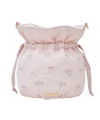 【在庫処分】フルール) ド ローズリボン刺繍巾着ショルダーバッグ FLEUR(メゾン de Maison