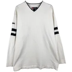 古着 ラルフローレン Ralph Lauren CHAPS チャップス Vネック ロングTシャツ ロンT メンズXXL相当/eaa608336