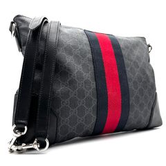美品 GUCCI グッチ ショルダーバッグ GGスプリーム メッセンジャー