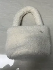 (未使用) ボア トートバッグ アイボリー