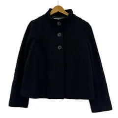 NATURAL BEAUTY BASIC ナチュラルビューティーベーシック スタンドカラー ショートコート sizeL/ブラック