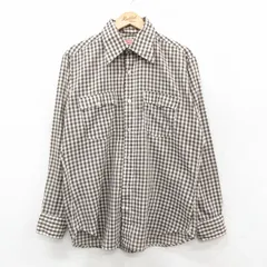 L/古着 リーバイス Levis 長袖 ブランド シャツ メンズ 70年代 70s 茶他 ギンガム チェック 25nov18