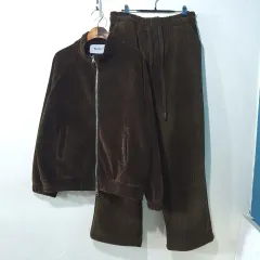 FW新作) コーデュロイ 起毛 チャイナ ジャケット セット 3color