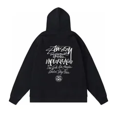 【新品未使用】2025新作Stussy ステューシー モダニズムロゴ プリントパーカー ユニセックス男女兼用