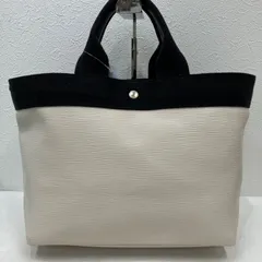 8735　Breath TOPKAPI　ブレストプカピ　 ハンドバッグ　リプル　ネオレザー　 A4対応　オフホワイト✕ブラック系　 バッグインポーチ　レディース