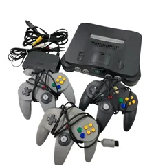 186000 通電確認のみ 任天堂　Nintendo64　コントローラー3点セット NUS-001