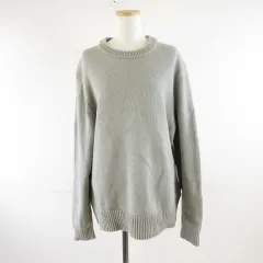 ザラ ZARA ニット セーター 長袖 薄緑 L *A924