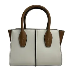 TOD'S(トッズ) ハンドバッグ - 白×ブラウン ミニバッグ レザー